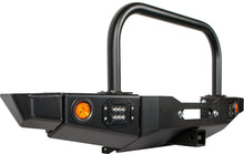 Load image into Gallery viewer, 86-95 Suzuki Samurai Front Bumpers - 2-3 Inch Winch Plate Short Ends with Stubby Ends Grill Guard Black Powder Coat Low Range Off Road