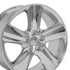 18" Replica Wheel LX19 Fits Lexus IS Rim 18x8 Chrome Wheel