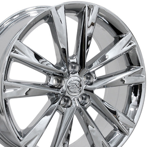19" Replica Wheel LX24 Fits Lexus RX Rim 19x7.5 Chrome Wheel