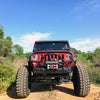 JK Stubby Front Bumper W/Grill Hoop/Stinger Bare Steel Motobilt