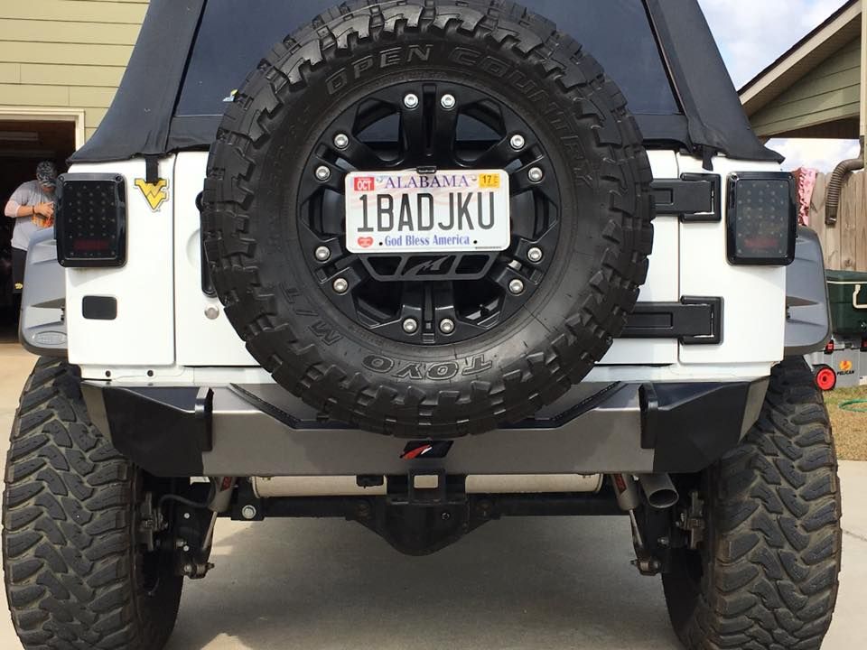 Jeep JK Rear Stubby Bumper 07-18 Wrangler JK Bare Steel Motobilt