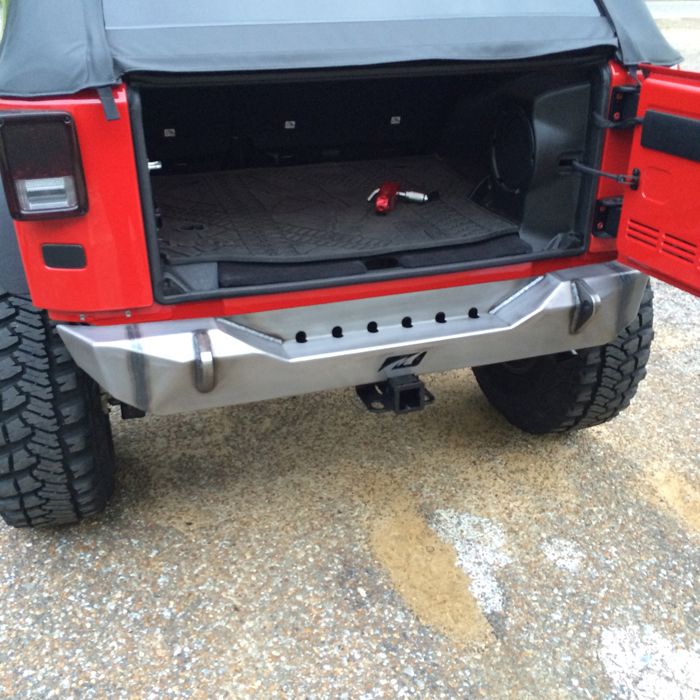 Jeep JK Rear Stubby Bumper 07-18 Wrangler JK Bare Steel Motobilt