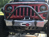 Jeep JK Front Bumper W/Grill Hoop And Stinger 07-18 Wrangler JK Crusher Series Bare Steel Motobilt