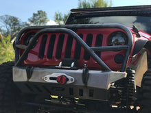 Cargar imagen en el visor de la galería, Jeep JK Front Bumper W/Grill Hoop And Stinger 07-18 Wrangler JK Crusher Series Bare Steel Motobilt