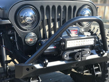 Cargar imagen en el visor de la galería, Jeep CJ Mid Width Front Bumper W/Stinger Bare Steel Motobilt