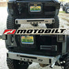 Jeep JK Micro Rear Bumper W/Light Bar Cut Out 07-18 Wrangler JK Bare Steel Motobilt