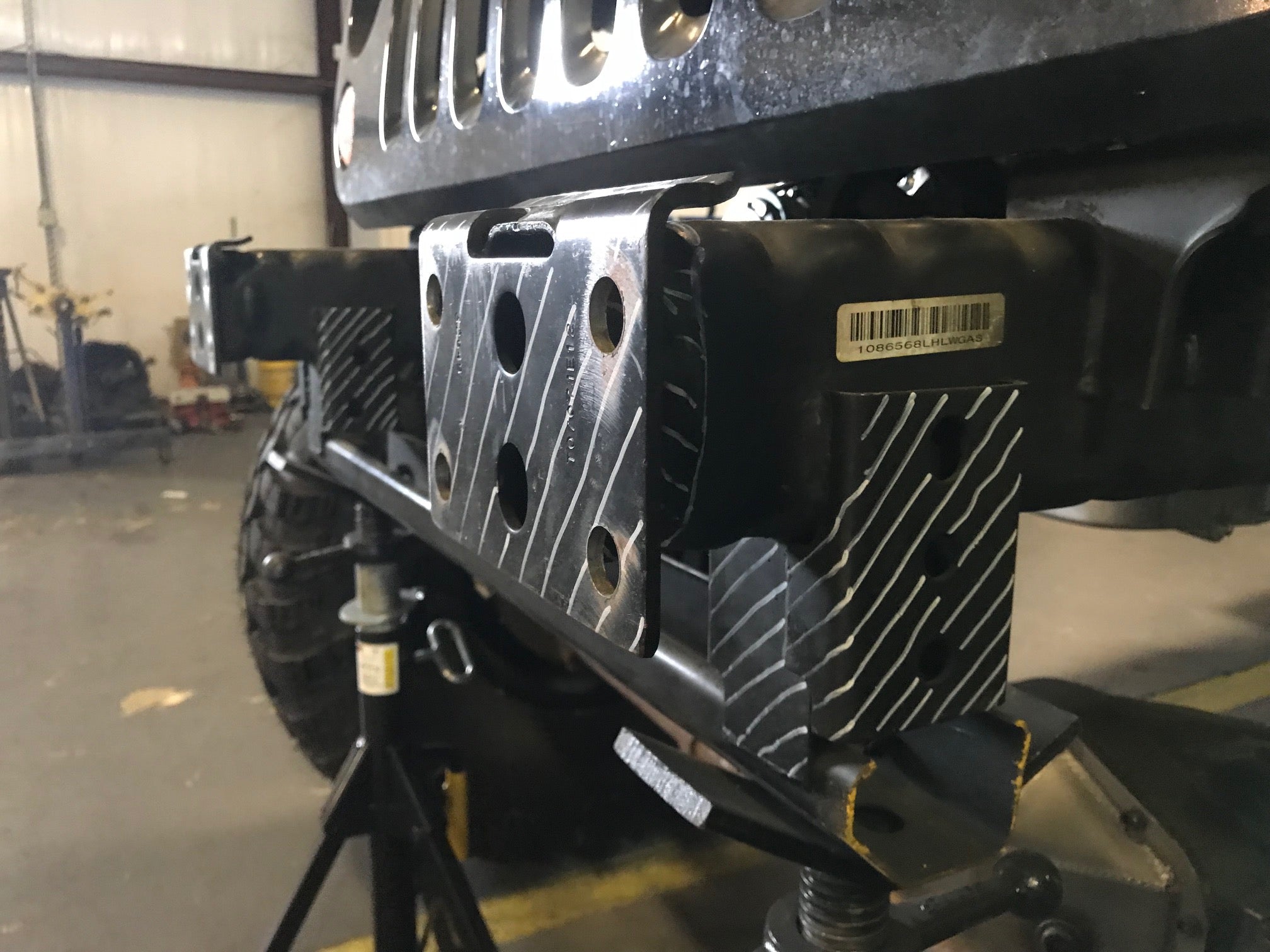 Jeep JK Front Bumper W/Fogs 07-18 Wrangler JK Hatchet Series Bare Steel Motobilt