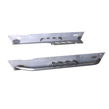 Cargar imagen en el visor de la galería, Jeep TJ Rocker Guards For Comp and Stretch Cut Corners W/Tube Step 97-06 Wrangler TJ Bare Steel Motobilt