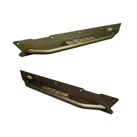 Jeep TJ Full Length Rocker Guards W/Step 97-06 Wrangler TJ Bare Steel Motobilt