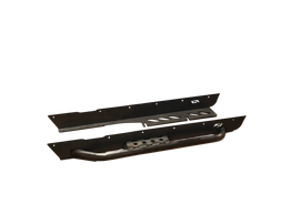 Jeep LJ Full Length Rocker Guards With Step 04-06 Wrangler TJ Unlimited Bare Steel Motobilt