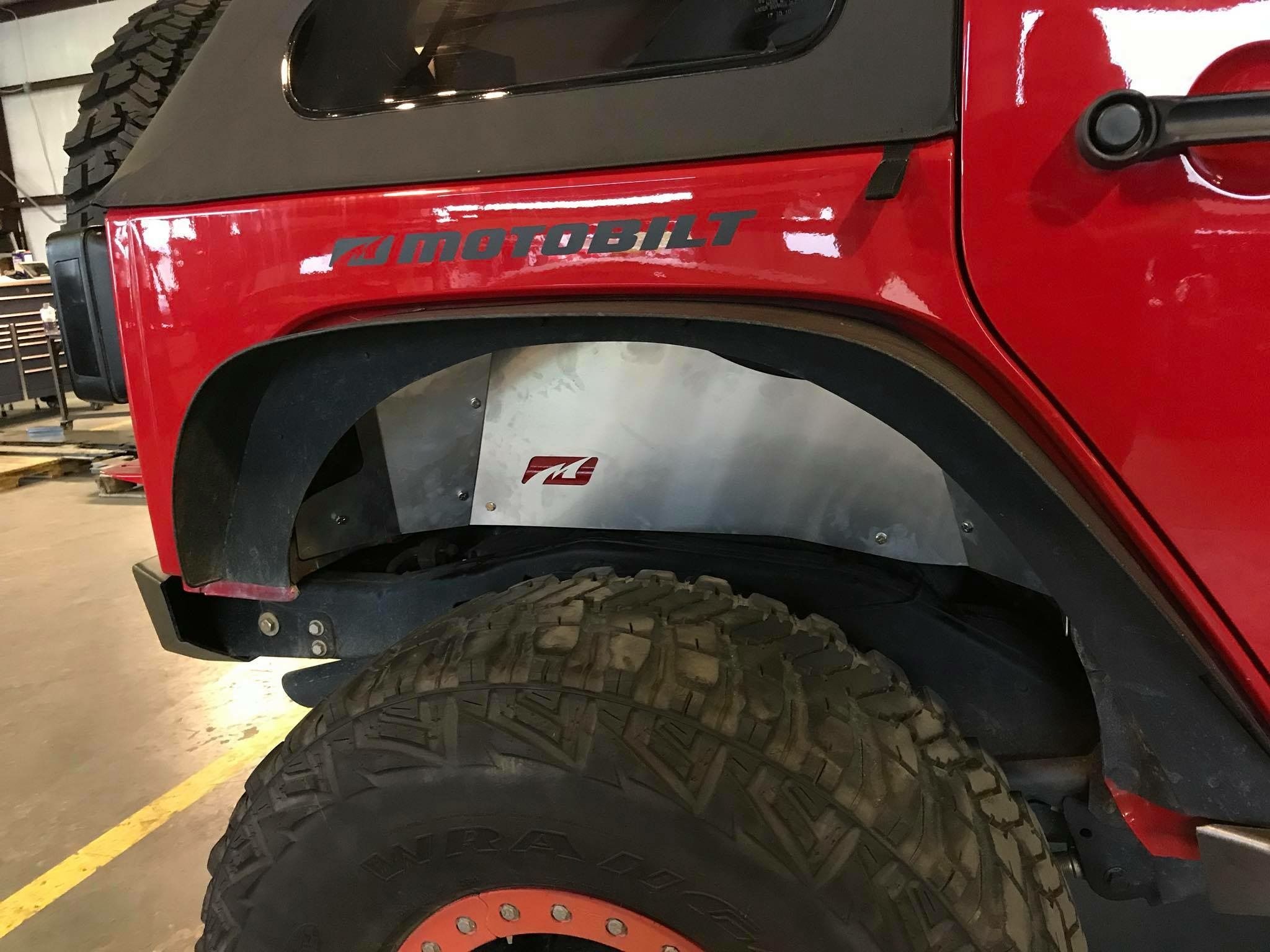 Jeep JK Rear Inner Fenders 07-18 Wrangler JK Aluminum Motobilt