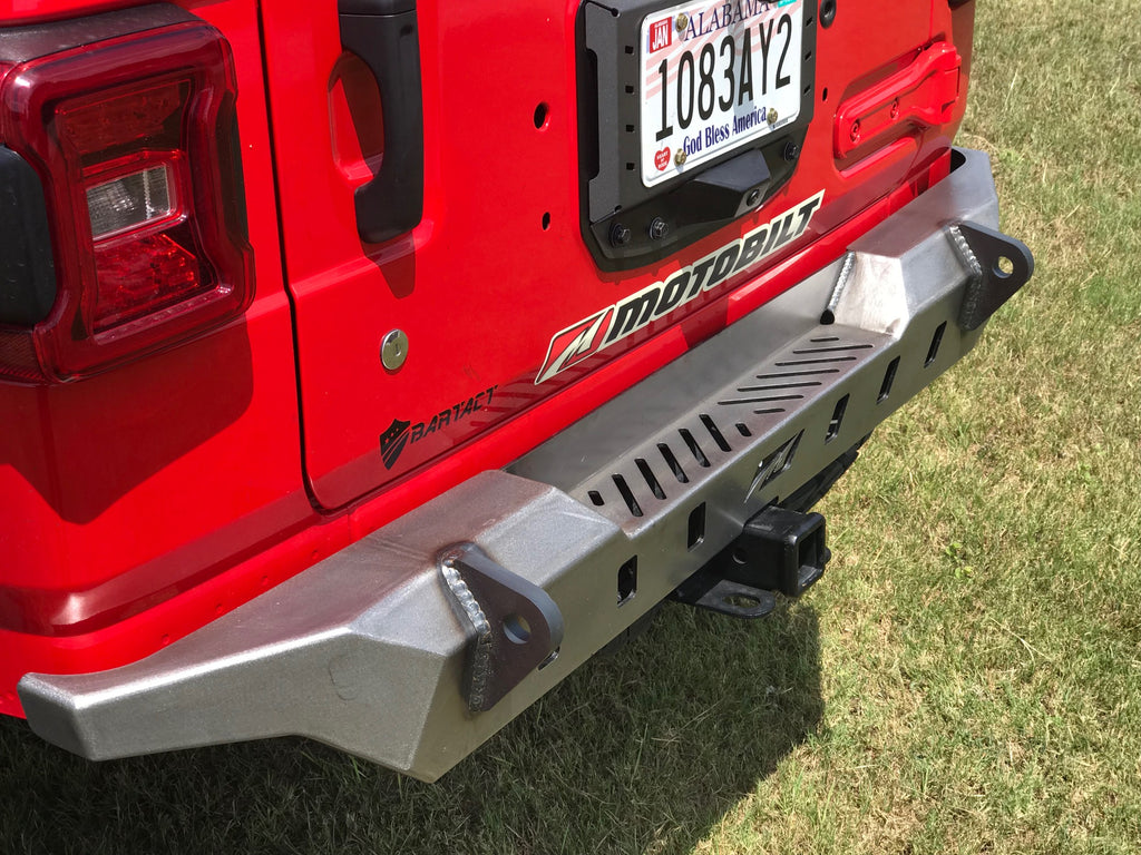 Jeep JL Rear Bumper Crusher With Spare Tire Cut Out 2018-Pres Wrangler JL Motobilt