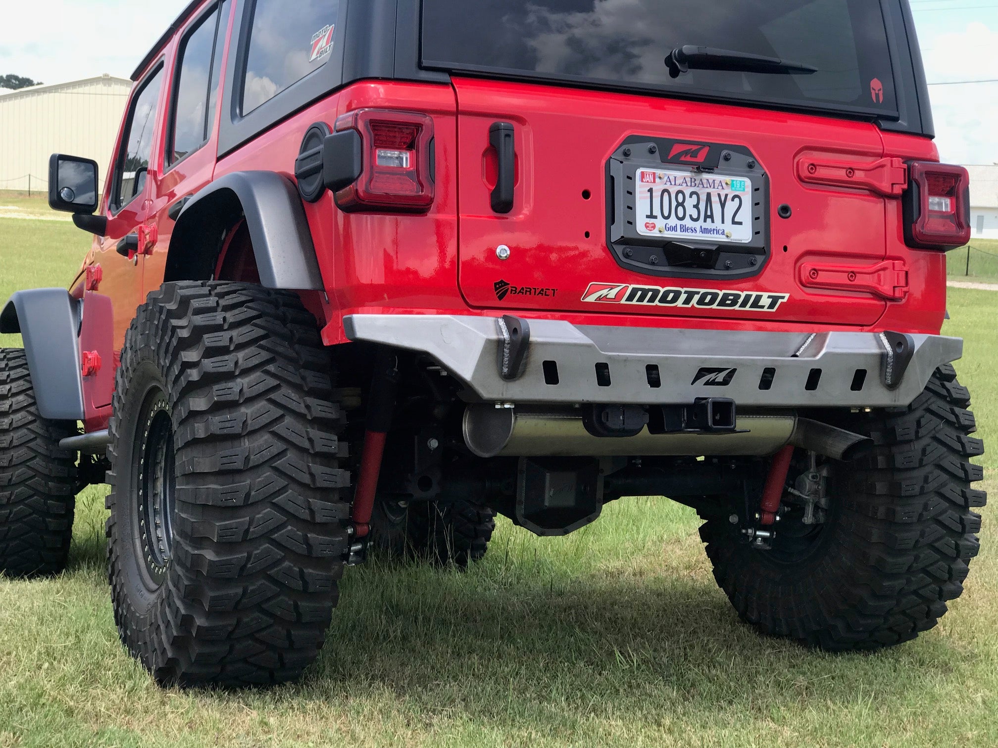 Jeep JL Rear Bumper Crusher With Spare Tire Cut Out 2018-Pres Wrangler JL Motobilt