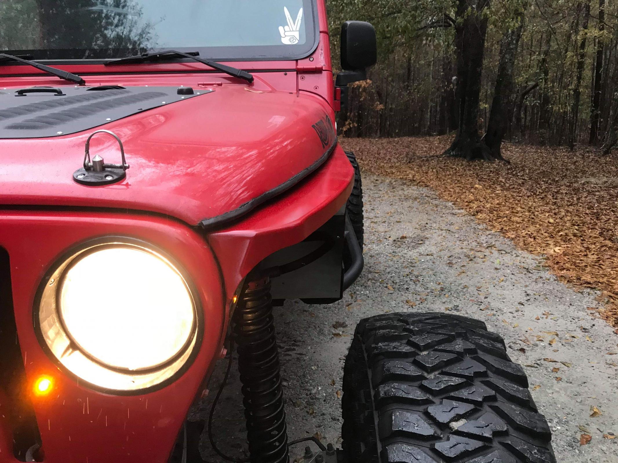 Jeep TJ Fenders 0 Inch Flare No Inner Fender High Line 97-06 Wrangler TJ/LJ Pair Motobilt