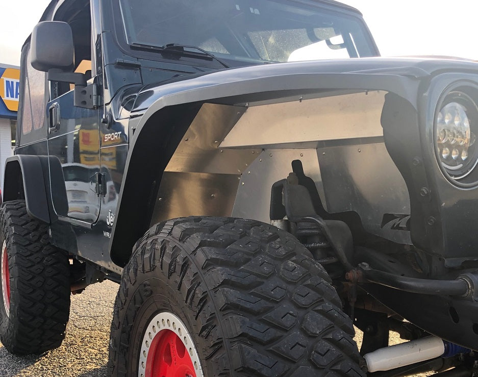 Jeep TJ Fenders 4 Inch Flare No Inner Fender High Line 97-06 Wrangler TJ/LJ Pair Motobilt