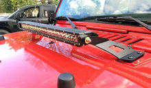 Load image into Gallery viewer, Jeep JK 20 Inch LED Single Row Hood Mounts 07-18 Wrangler JK Motobilt