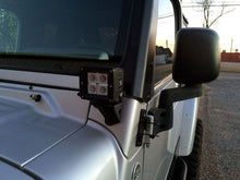 Cargar imagen en el visor de la galería, Jeep TJ A Pillar Light Mounts 97-06 Wrangler TJ/TJ Unlimited Motobilt