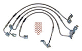 Stainless Steel Brake Hose Kit for 07-10 Jeep JK Wrangler w/ Up to 6