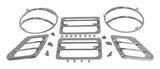 Six Piece Stainless Steel Headlight / Tail Light Guard Set for Jeep TJ Wrangler
