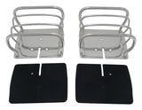 Stainless Steel Euro Tail Lamp Guards for 76-86 CJ-7, CJ-8, YJ, TJ Wrnglrs; L,R