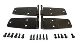 Black Stainless Steel Door Hinge Set for Select Jeep CJ-7, CJ-8, YJ Wrangler