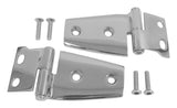 Stainless Steel Hood Hinge Set for 07-18 Jeep JK Wrangler; Incl. 2 Hinges