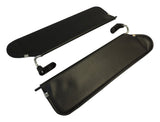 Black Sun Visor Set for 2003-2006 Jeep TJ Wrangler; Set of 2