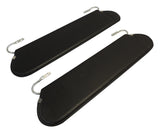 Black Sun Visor Set for 1972-1986 Jeep CJ-5, CJ-6, CJ-7 and CJ-8; Set of 2