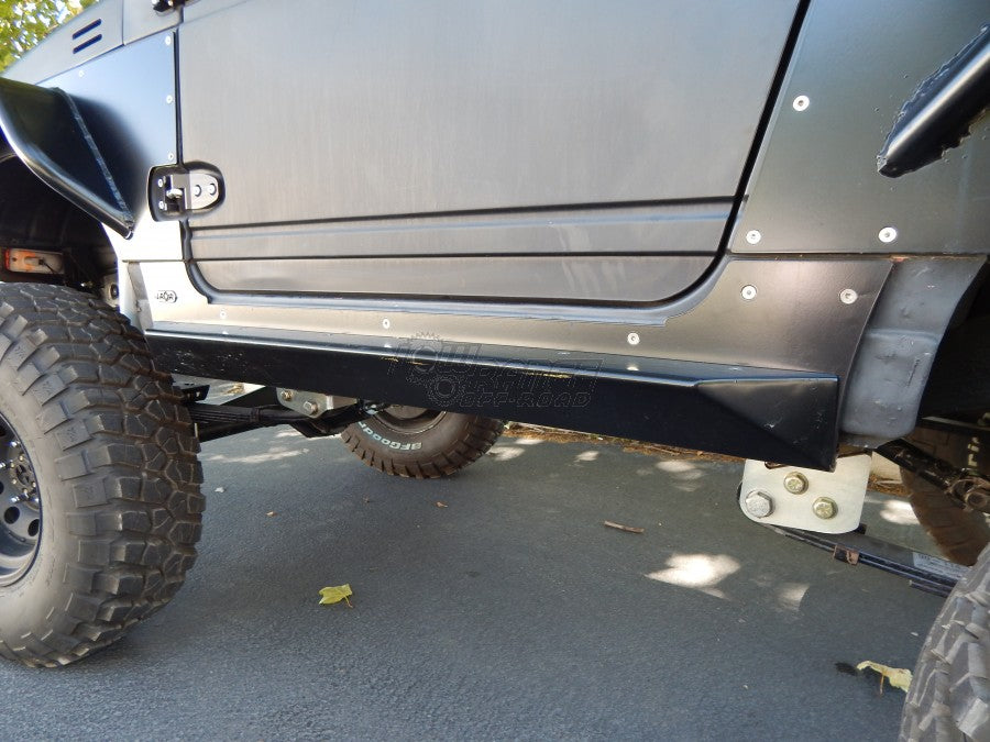 Suzuki Samurai Defiant Armor Rocker Mount Rock Sliders With Formed Step Low Range Off Road