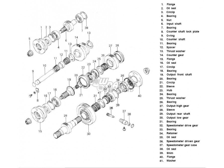 Suzuki Samurai 4.16:1 Transfer Case Gear Kit Low Range Off Road