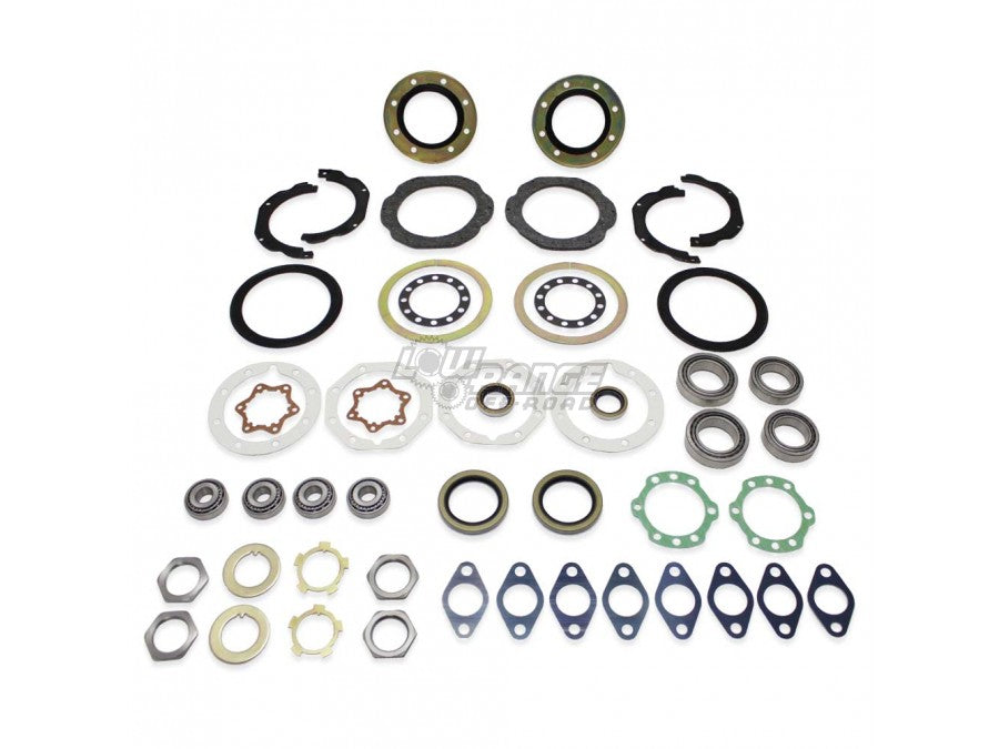 Toyota Land Cruiser FJ80 Knuckle Rebuild Kit with Wheel Bearings and OEM Inner Axle Seals Low Range Off Road