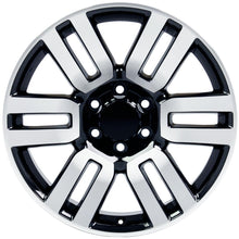 Cargar imagen en el visor de la galería, 20" Replica Wheel TY10 Fits Toyota 4Runner Rim 20x7 Black Mach'd Wheel