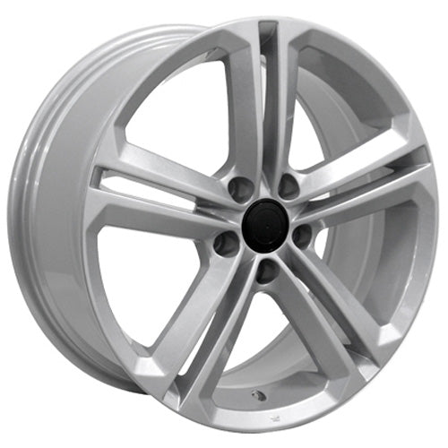 18" Replica Wheel VW18 Fits Volkswagen Jetta Rim 18x8 Silver Wheel