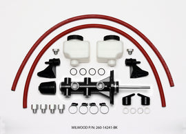 Wilwood Remote Tandem Master Cylinder w/ Pushrod | 260-14241-BK_1