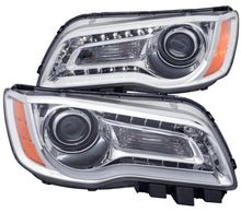 Cargar imagen en el visor de la galería, ANZO 2011-2014 Chrysler 300 Projector Headlights w/ Plank Style Design Chrome