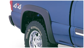 Bushwacker 03-06 Chevy Silverado 1500 Fleetside Extend-A-Fender estilo bengalas 2 piezas - negro