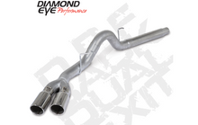 Cargar imagen en el visor de la galería, Diamond Eye 18-19 Ford 3.0L Powerstroke F150 - Kit de escape trasero DPF de aluminio de 4 pulgadas Sprt Dual con puntas 4512BRA-DE
