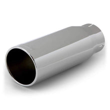 Cargar imagen en el visor de la galería, Kit de puntas de tubo de escape Banks Power - Corte recto redondo SS - Cromo - Tubo de 3,5 pulgadas - 4,38 pulgadas x 12 pulgadas