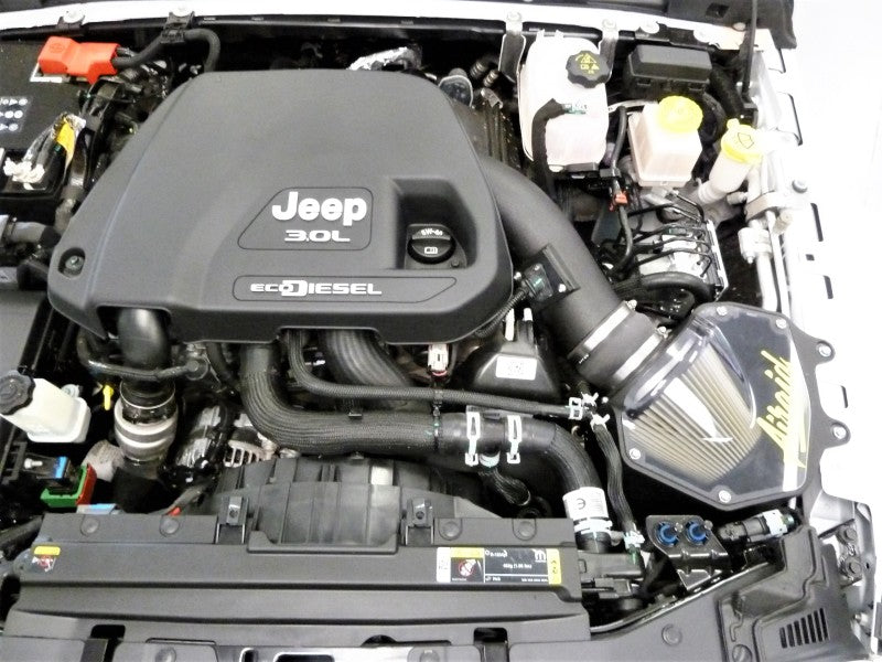 Airaid 20-21 Jeep Wrangler V6-3.0L DSL Sistema de admisión de aire de alto rendimiento - Sintético no tejido