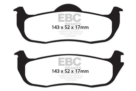 EBC 05-06 Infiniti QX56 5.6 (Bosch) Pastillas de freno traseras extra resistentes