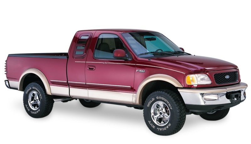 Bushwacker 97-03 Ford F-150 Styleside Extend-A-Fender estilo bengalas 2 piezas 96.0/78.0 pulgadas cama - negro