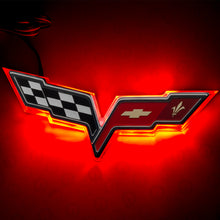 Cargar imagen en el visor de la galería, Oracle Chevrolet Corvette C6 Illuminated Emblem - Red SEE WARRANTY