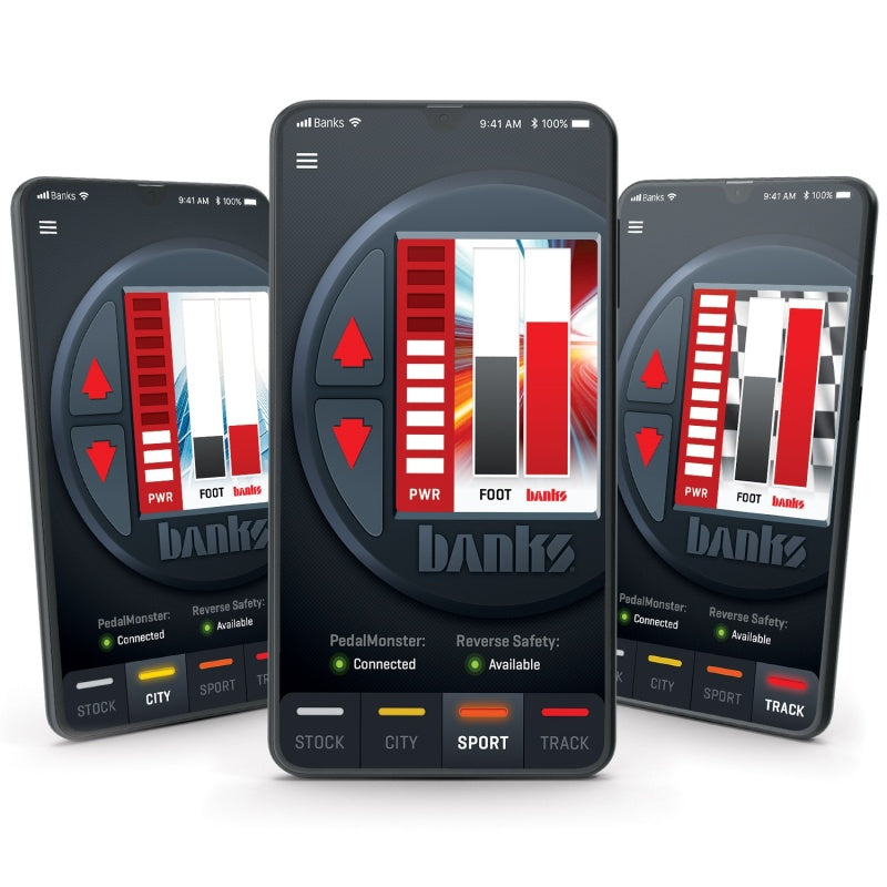 Kit Monster de pedal de potencia Banks con iDash 1.8 DataMonster - Aptiv GT 150 - 6 vías