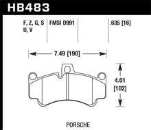 Cargar imagen en el visor de la galería, Hawk 08 Porsche 911 Targa 4/4S/03-05 911 GT2/04-08 GT3/07-08 Turbo PC Street Front Brake Pads