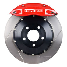 Cargar imagen en el visor de la galería, StopTech 03-06 Evo Rear BBK w/ Red ST-40 Calipers Slotted 328x28mm Rotors Pads