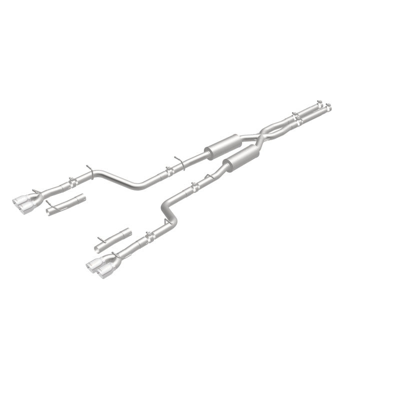 MagnaFlow Cat-Back, SS, 2.5 pulgadas, cuádruple trasero dividido con punta de 3.5 pulgadas 2015 Dodge Challenger 3.6L V6