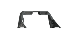 Road Armor 10-19 Dodge 1500 iD Headache Rack w/Bedrail Pod/Dual 10in Pod/Brake Lamp Relief/Hyve -Raw