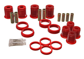Energy Suspensión 93-98 Jeep Grand Cherokee Bujes de brazo de control delanteros rojos: debe reutilizar las carcasas exteriores OEM