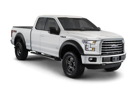 Bushwacker 15-17 Ford F-150 Styleside Extend-A-Fender estilo bengalas 4 piezas 67.1/78.9/97.6 pulgadas cama - negro