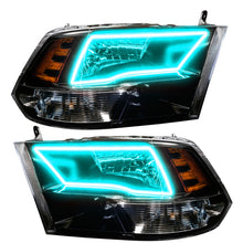 Cargar imagen en el visor de la galería, Oracle Lighting 09-18 RAM 1500 Sport Halo Headlights - Blk Housing w/2.0 Controller SEE WARRANTY